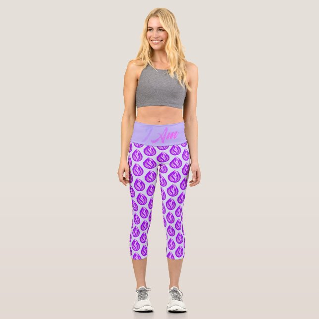 Die Heilige Violette Flamme - Ich Bin Capri Leggings (Vorderseite)