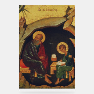Die Heiligen Johannes der Theologe und Prochoros Acrylschild