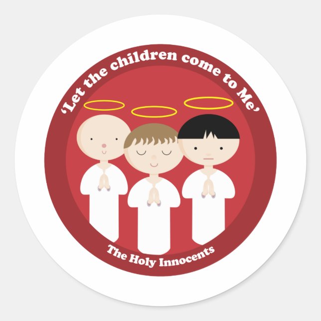 Die Heiligen Unschuldigen Runder Aufkleber (Vorderseite)