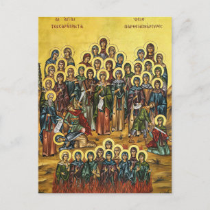 Die heiligen vierzig Jungfrau-Märtyrer-Orthodoxe I Postkarte