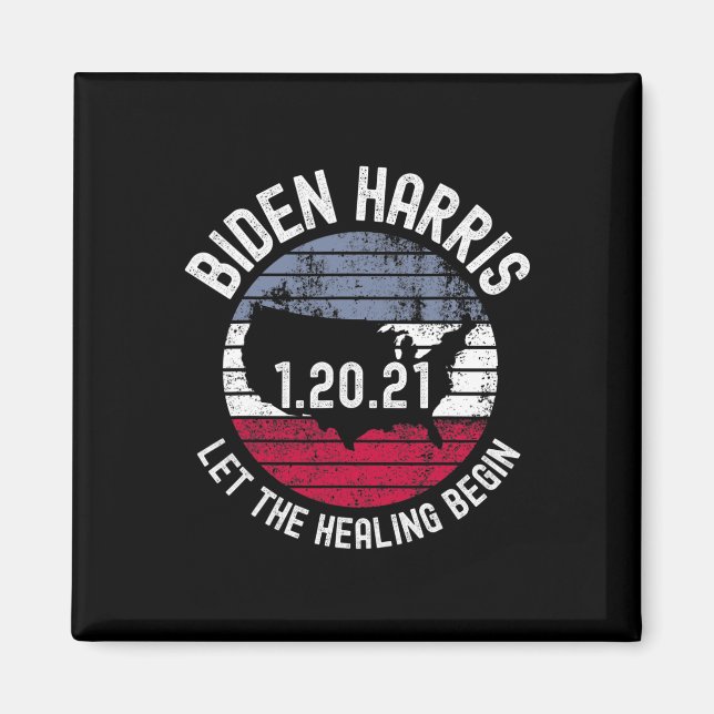 Die Heilung beginnt Biden Harris Einweihung 2021 2 Magnet (Vorne)