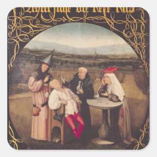 Die Heilung der Torheit Quadratischer Aufkleber