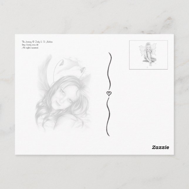 Die Heimatkarte der Reise Postkarte (Rückseite)