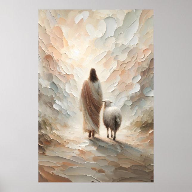 Die Heimreise Der Gute Hirte Jesus Ostern Poster (Vorne)