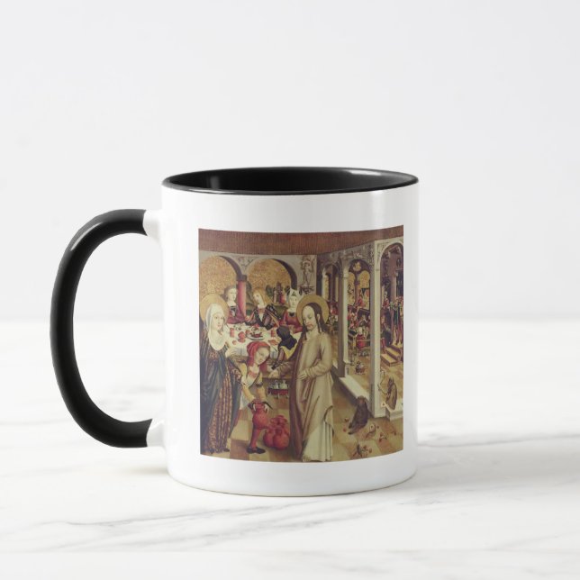 Die Heirat bei Cana, c.1500 Tasse (Links)