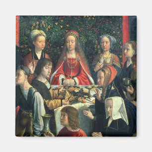 Die Heirat bei Cana, Detail der Braut und des surr Magnet