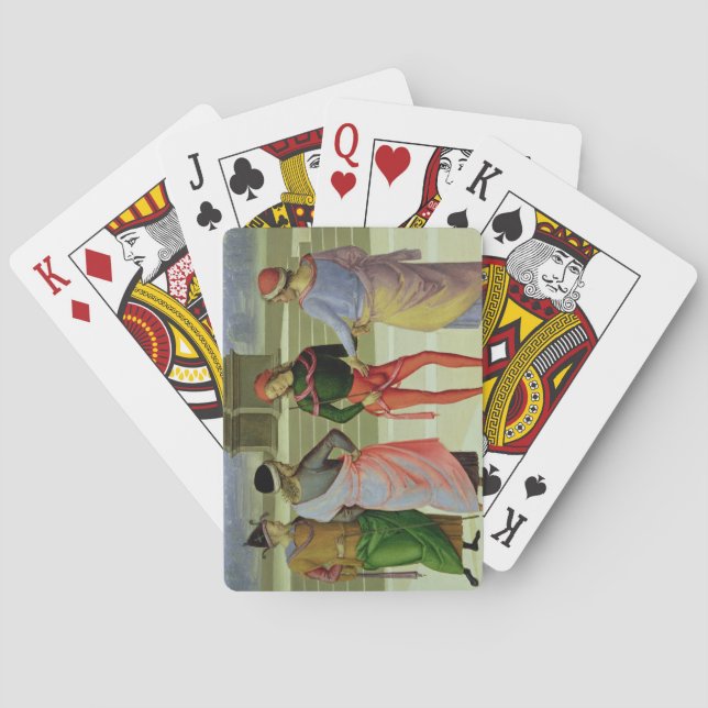 Die Heirat der Jungfrau, Sonderkommando von vier Spielkarten (Rückseite)