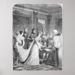 Die Heirat der Prinzessin Charlotte von Poster
