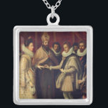 Die Heirat von Catherine de Medici Versilberte Kette<br><div class="desc">Die Heirat von Catherine de Medici | durch Jacopo Chimenti Empoli | Kunst-Standort: Landhaus della Petraia,  Bild-Sammlungs-Zahl Florenz,  Italien | italienische Künstler-|: XIR165574</div>
