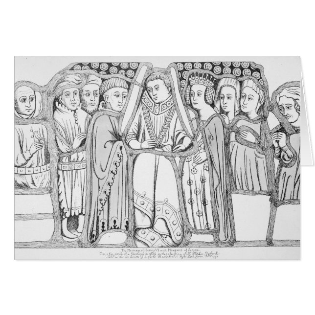 Die Heirat von Henry VI und von Margaret von Anjou (Vorderseite (Horizontal))