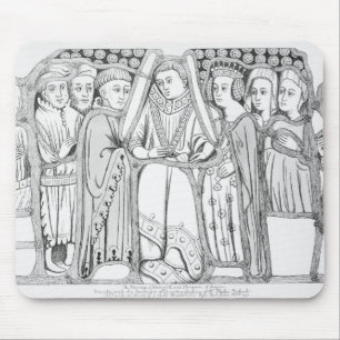 Die Heirat von Henry VI und von Margaret von Anjou Mousepad