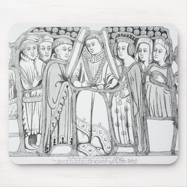 Die Heirat von Henry VI und von Margaret von Anjou Mousepad (Vorne)
