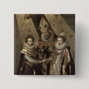 Die Heirat von Louis XIII Button