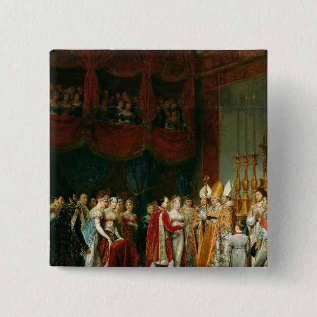 Die Heirat von Napoleon I und Marie Button (Vorderseite)