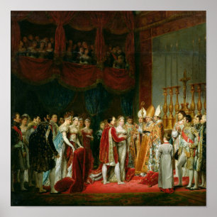Die Heirat von Napoleon I und Marie Poster