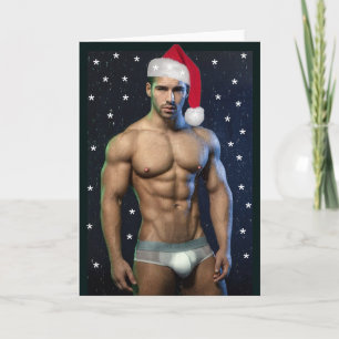 Die heißesten Hunken auf dem Planeten Weihnachtsbu Karte