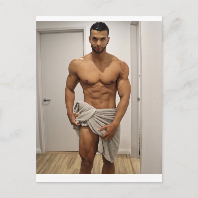 Die heißesten Hunks auf dem Planeten! Zeit für Gle Postkarte (Vorderseite)