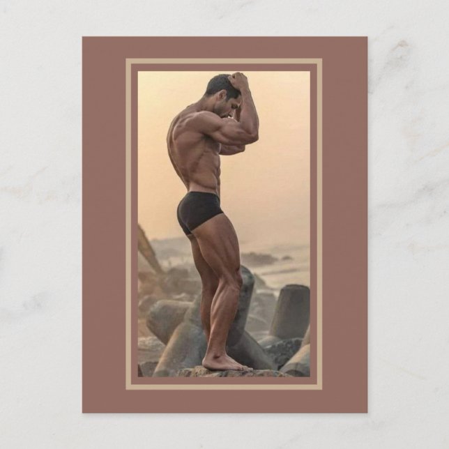 Die heißesten Hunks auf dem Planeten! Zeit für Gle Postkarte (Vorderseite)