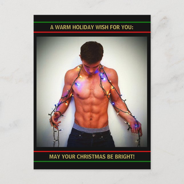 Die heißesten Hunks auf dem Planeten! Zeit für Gle Postkarte (Vorderseite)