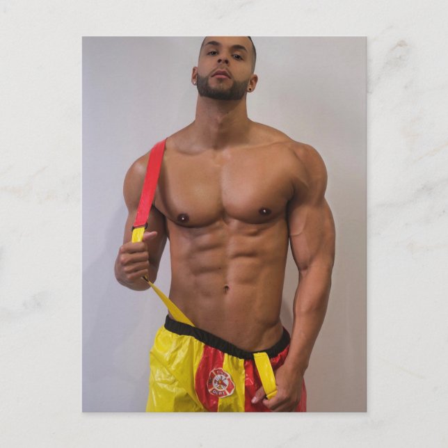 Die heißesten Hunks auf dem Planeten! Zeit für Gle Postkarte (Vorderseite)