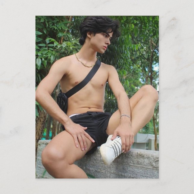 Die heißesten Hunks auf dem Planeten! Zeit für Gle Postkarte (Vorderseite)