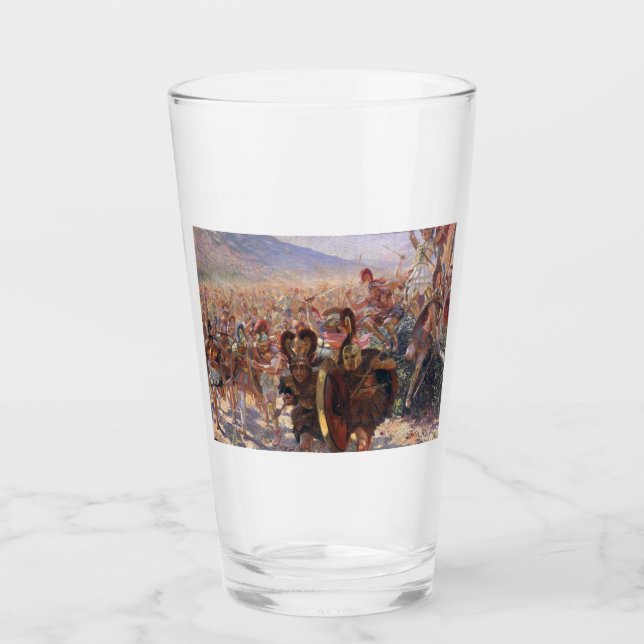 Die Helden der Schlacht von Marathon (Rochegrosse) Glas (Vorderseite)