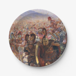 Die Helden der Schlacht von Marathon (Rochegrosse) Pappteller