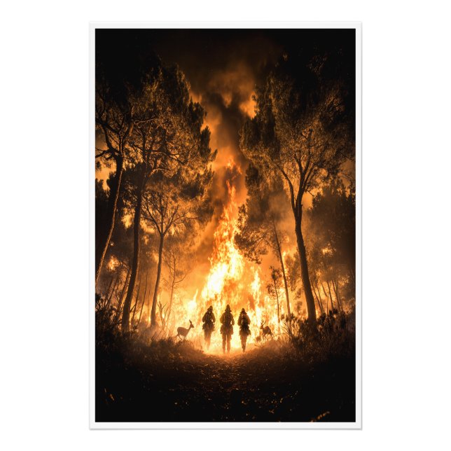 Die Helden segnen Fotodruck (Vorne)