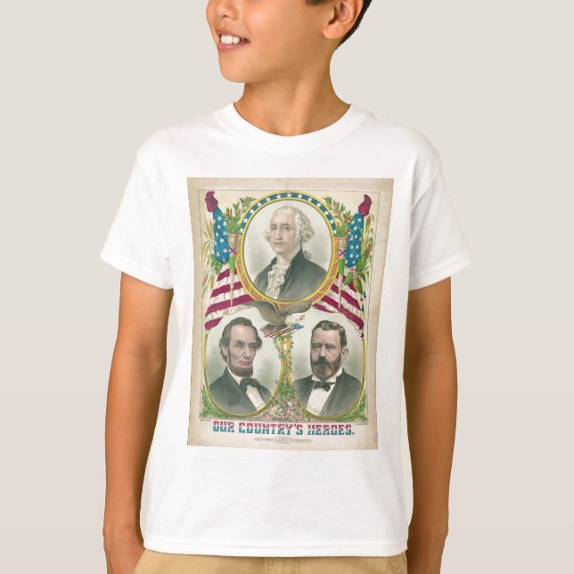 Die Helder Washington Lincoln Grant unseres Landes T-Shirt (Vorderseite)