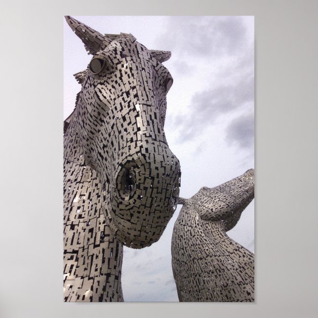 Die Helix, die Kelpies, Falkirk - Besuch Schottlan Poster (Vorne)