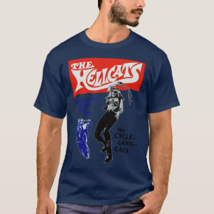 Die Hellcats Retro Cult Classic Outlaw Biker Desig T-Shirt