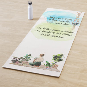 Die hellere Fitness der Wasserfarbe Yogamatte