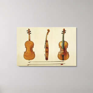 Die Hellier Violine hergestellt von Antonio Leinwanddruck