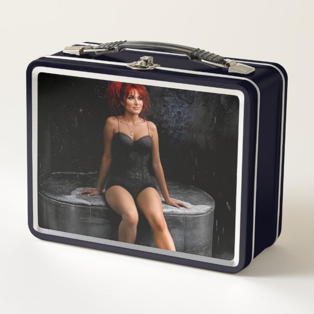 Die hellste Stelle Metall-Lunchbox Metall Brotdose (Vorderseite)