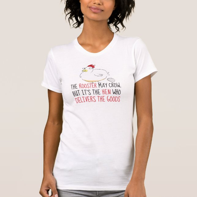 Die Henne liefert T-Shirt (Vorderseite)