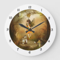 Die Herbst-Fee-Wanduhr