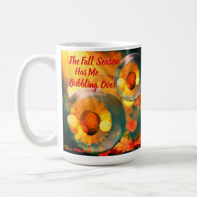 Die Herbstsaison hat mich über die Tasse des Kaffe (Links)