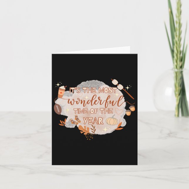 Die Herbstsaison ist die wunderbarste Zeit Karte (Vorderseite)