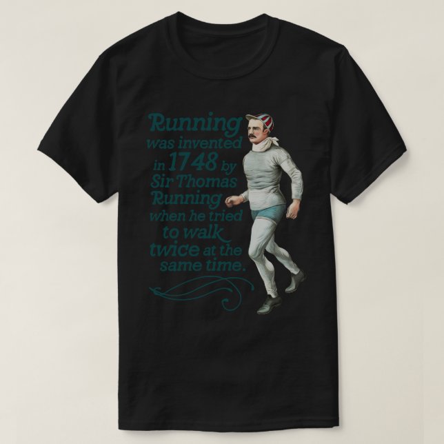 Die Herkunft des Laufens T-Shirt (Design vorne)