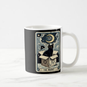 Die Hermit Tarot Card Katze in Box Mystic Funny Ca Kaffeetasse