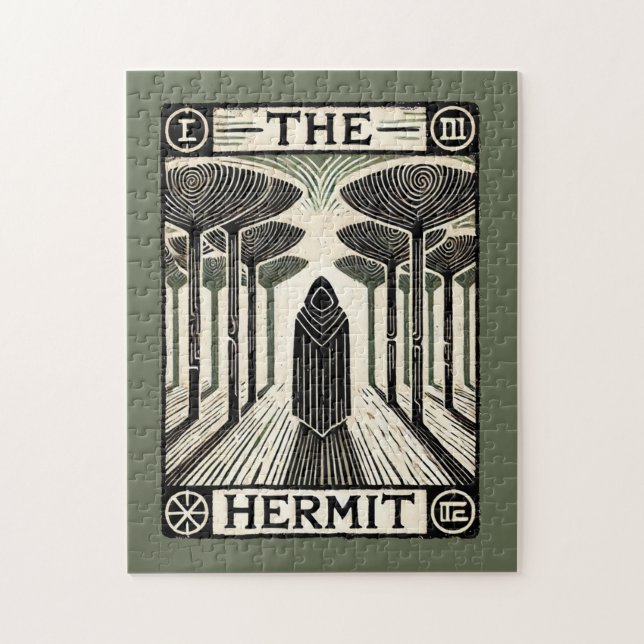 Die Hermit-Tarot-Karte Puzzle (Vertikal)