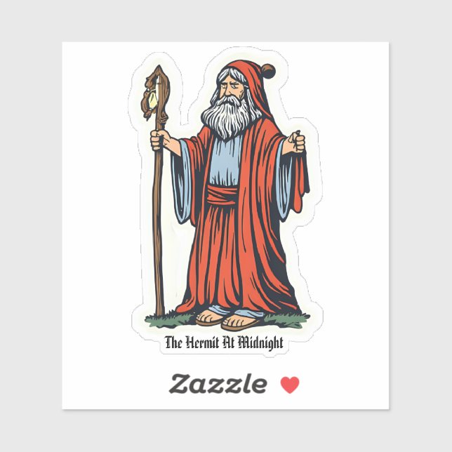 Die Hermit um Mitternacht Aufkleber (Blatt)