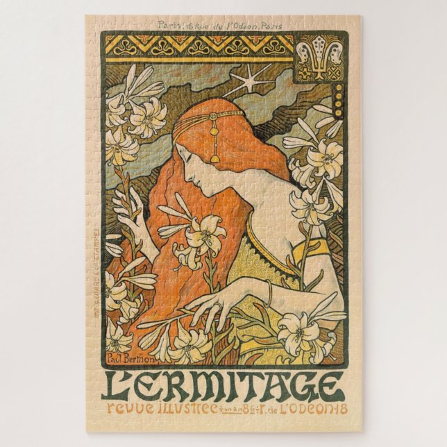 Die Hermitage von Alphonse Mucha Puzzle (Vertikal)