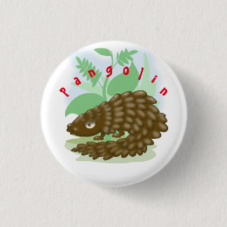 Die herrliche kleine Pangolin Button