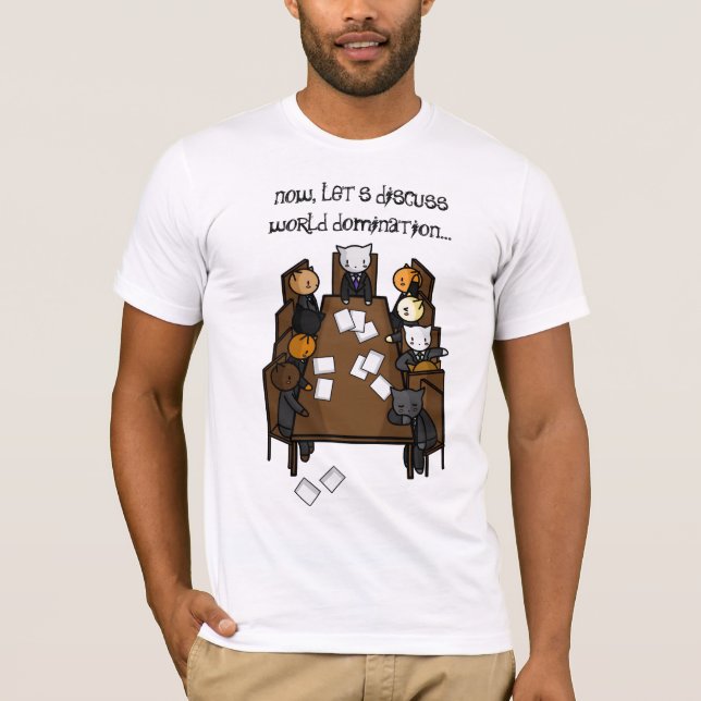 Die Herrschafts-T - Shirt der Katze (Vorderseite)