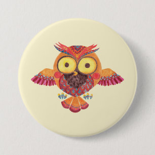 Die hervorragende Eule Button