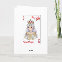 Die Herz-Königin-Spielkarte Romantisches Geschenk