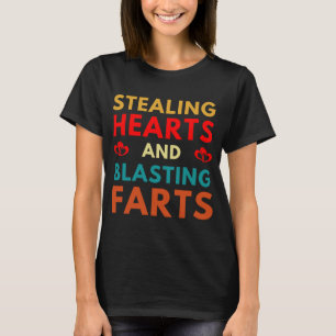 Die Herzen stehlen und Valentinstag Furzattacken T-Shirt