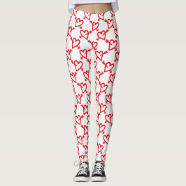 Die Herzen und die Pfeile des Valentinsgrußes Leggings