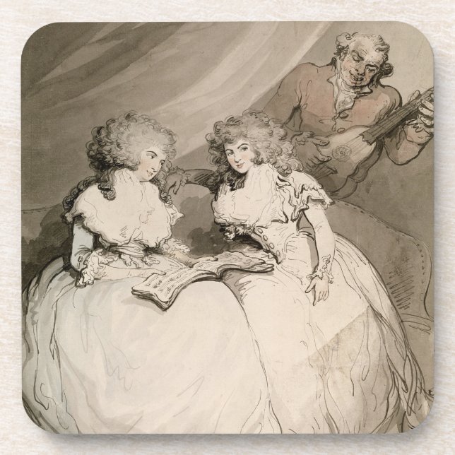 Die Herzogin von Devonshire und ihre Schwester, Untersetzer (Vorderseite)